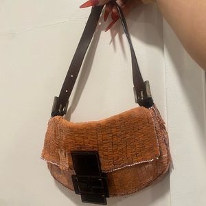 Fendi Sequin Baguette Shoulder Bag